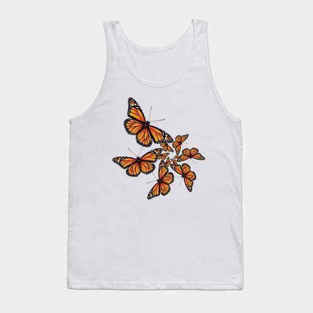 Monarch inspired spiral Tank Top by Ricogfx